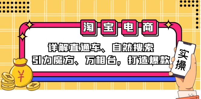 （12814期）2024淘宝电商课程：详解直通车、自然搜索、引力魔方、万相台，打造爆款-个人设计资料分享