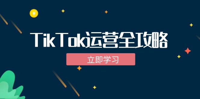 TikTok实战运营全攻略：从下载软件到变现，抖音海外版实操教程-个人设计资料分享