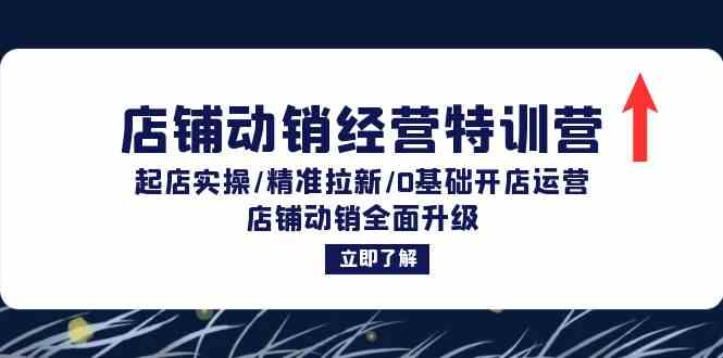 店铺动销经营特训营：起店实操/精准拉新/0基础开店运营/店铺动销全面升级-个人设计资料分享