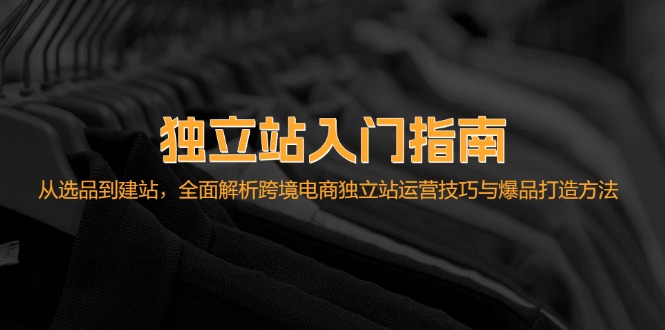 （12882期）独立站入门指南：从选品到建站，全面解析跨境电商独立站运营技巧与爆品…-个人设计资料分享