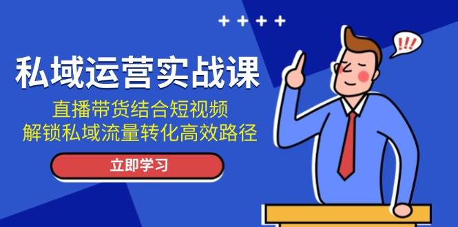 （13587期）私域运营实战课：直播带货结合短视频，解锁私域流量转化高效路径-个人设计资料分享