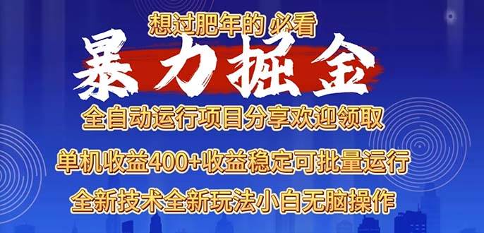 （13675期）2025暴力掘金项目，想过肥年必看！-个人设计资料分享