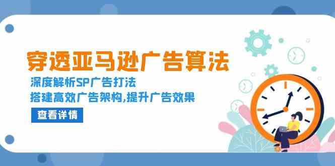 穿透亚马逊广告算法，深度解析SP广告打法，搭建高效广告架构,提升广告效果-个人设计资料分享